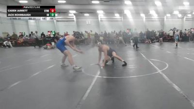 150 lbs Round 6 (10 Team) - Caden Jarrett, CHWHALE Blue vs Jack Rohrbaugh, Rocket Rams
