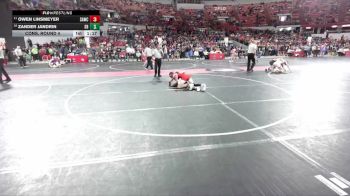 145 lbs Cons. Round 4 - Zander Jandrin, Sturgeon Bay vs Owen Linsmeyer, Seymour Area Wrestling Club