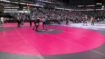 G235-4A 5th Place Match - Cheyenne Becker, Woodland Park Girls vs Elizabeth Gallegos, Las Animas Girls