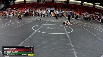 76 lbs Semifinal - Brennan Hart, Team Donahoe vs Jameson Blakey, Crestwood