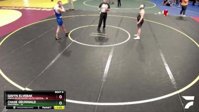 160 lbs Semis & 1st Wrestleback (8 Team) - Gavyn Elvebak, Maple River/United South Central vs Chase Grunwald, Owatonna