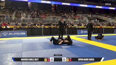 Sophia Marie Garcia vs Madison Camille Riley 2025 Pan Kids Jiu-Jitsu IBJJF Championship