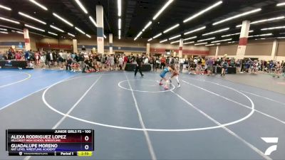 100 lbs Round 2 - Alexa Rodriguez Lopez, Hillcrest High School Wrestling vs Guadalupe Moreno, NXT Level Wrestling Academy