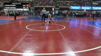 95 lbs Champ. Round 2 - Axton Houser, Rocky Mountain Wrestling Acade vs Kyson Haskell, Moorcroft Mat Masters