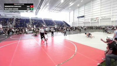 54 lbs Semifinal - Remington Sanchez, Stout Wrestling Academy vs Rhyliegh Coons, Animal House WC