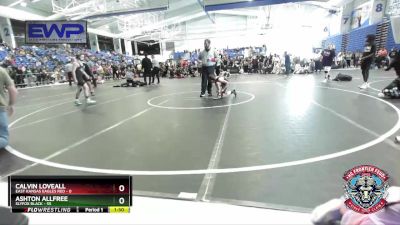 88 lbs Round 2 (4 Team) - Calvin Loveall, East Kansas Eagles Red vs Ashton Allfree, Slyfox Black