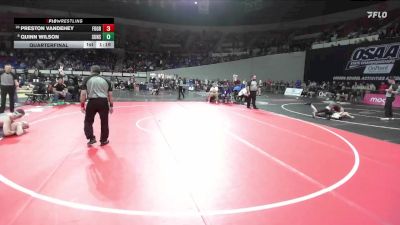 6A Boys 190 lbs Quarterfinal - Preston Vandehey, Forest Grove Boys vs Quinn Wilson, Sunset Boys