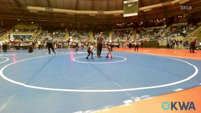 46 lbs Consi Of 4 - Ky Kemble, Ponca City Wildcat Wrestling vs Garrett Doyle, Cowboy Wrestling Club