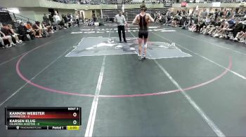 145 lbs Quarterfinals (8 Team) - Kannon Webster, Washington vs Karsen Klug, Caledonia-Houston