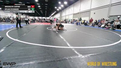 80 lbs Semifinal - Brooklyn Carter, Washington 9U vs Dylan O'Connor, Shelton Wrestling Academy 9U
