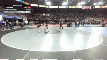 125 lbs Cons. Round 4 - Joey Dean, Caldera vs Gretchen Fewell, Crook County