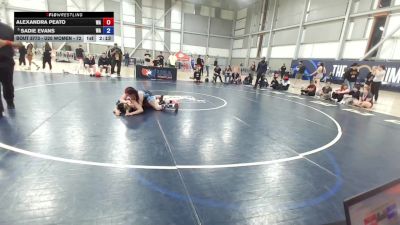 U20 Women - 72 lbs Cons. Round 3 - Alexandra Peato, WA vs Sadie Evans, WA