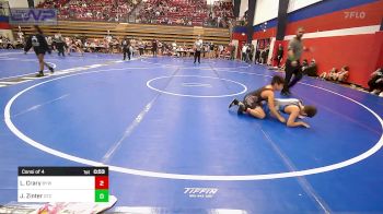 90 lbs Consi Of 4 - Liam Crary, Bristow Youth Wrestling vs Jace Zinter, Owasso Takedown Club