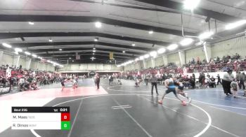 126 lbs Consi Of 8 #1 - Manuel Maes, Taos Jr Wrestling vs Ricky Olmos, Montrose Elite