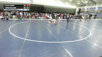 126 lbs 7th Place Match - Owen Williams, Team Idaho Wrestling Club vs Isaac Weber, Ringers Wrestling Club