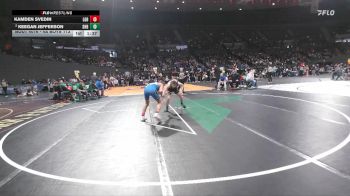 4A Boys 113 lbs Champ. Round 1 - Kamden Svedin, La Grande Boys vs Keegan Jefferson, Sweet Home Boys