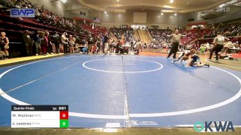 67 lbs Quarterfinal - Mason Woolman, Pryor Tigers vs Kolby Sweeney, Perkins