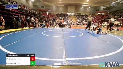 67 lbs Quarterfinal - Mason Woolman, Pryor Tigers vs Kolby Sweeney, Perkins