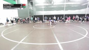 120 lbs Cons. Round 2 - Ava Herman, Team Central Wrestling Club vs Abigail Monaco, Greater Heights Wrestling