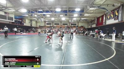 141 lbs Cons. Semi - Azim Azimy, Chabot College vs Ali Hamzia, Santa Rosa College