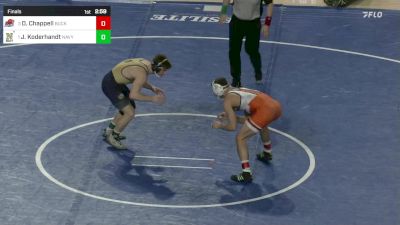 141 lbs Final - Dylan Chappell, Bucknell vs Josh Koderhandt, Navy