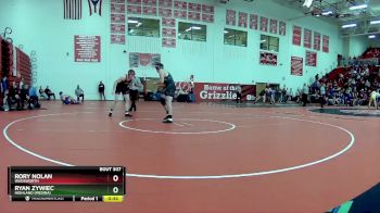 215 lbs Cons. Round 1 - Rory Nolan, Wadsworth vs Ryan Zywiec, Highland (Medina)