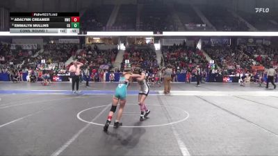 80 lbs Cons. Round 1 - Adalynn Creamer, Russell Wrestling Club vs Emmalyn Mullins, Council Grove