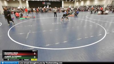 110 lbs Semifinal - Aubree Gutierrez, Surfside X Wrestling vs Deandra Meza, Surfside X Wrestling