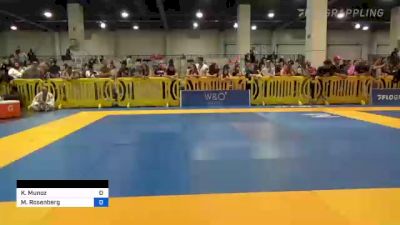 Kevin Munoz vs Michael Rosenberg 2022 American National IBJJF Jiu-Jitsu Championship