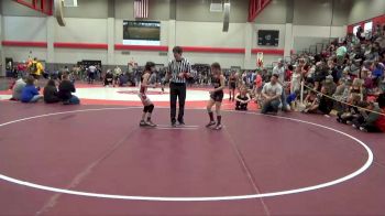 73+82 Round 3 - Lilyana Wilson, Bison Takedown vs Paisleigh Garcia, Weaver Youth Wrestling