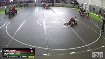 120 lbs Cons. Round 1 - Lukas Ritchie, Lake Mead Christian Academy vs Jack Christiansen, Eureka