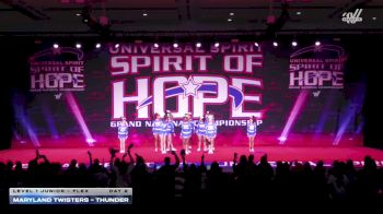 Maryland Twisters - Thunder [2026 L1 Junior - Flex Day 2] 2026 Spirit of Hope Grand Nationals