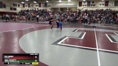 PW-9 lbs Cons. Semi - Kai Hines, DC ELITE vs Reis Pickett, Denver Wrestling Club