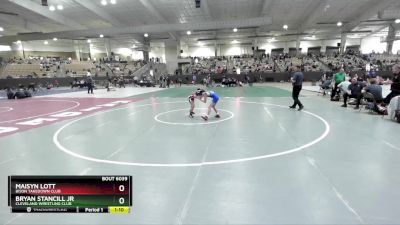 80 lbs 1st Place Match - Maisyn Lott, Bison Takedown Club vs Bryan Stancill Jr, Cleveland Wrestling Club