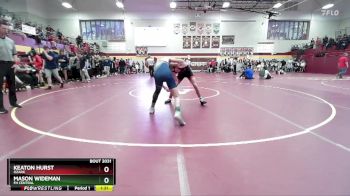 126 lbs Champ. Round 2 - Mason Wideman, FH CENTRAL vs Keaton Hurst, OZARK
