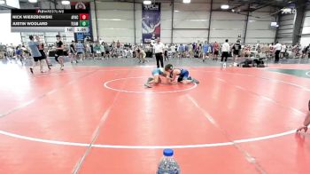 126 lbs Rr Rnd 1 - Nick Wierzbowski, Apache Blue vs Justin Woolard, Team RJN