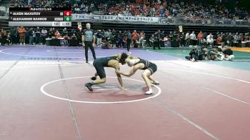 6A 157 lbs Champ. Round 1 - Alexander Barros, Lewisville Hebron vs Alken Maxutov, Round Rock