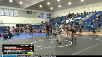 143 lbs 1st Place Match - Alondra Feliciano-Vazquez, San Fernando High School Wrest vs Autumn Gould, Canyon Springs High School Wre