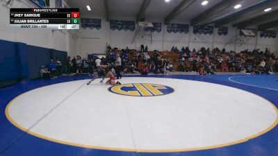 130 lbs Cons. Round 2 - Julian Brillantes, Elk Grove vs Jhey Sarique, El Camino