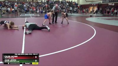 PW-17 lbs Round 2 - Caleb Jacobs, Jesup Mat Club vs Zane Lemon, Denver Wrestling Club