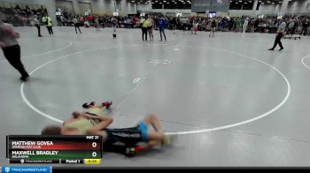 100 lbs Cons. Round 6 - Maxwell Bradley, Oklahoma vs Matthew Govea, Spartan Mat Club