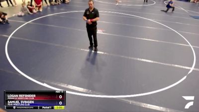 102 lbs Quarterfinal - Logan Refsnider, Pinnacle Wrestling Club vs Samuel Svingen, Peak Wrestling Club