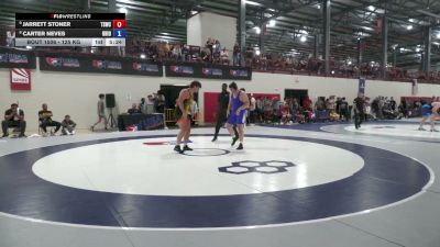 125 kg Champ. Rd Of 16 - Jarrett Stoner, Tiger Style Wrestling Club vs Carter Neves, Ohio