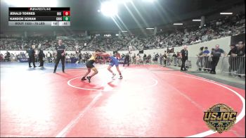 76 lbs Quarterfinal - Jerald Torres, OKC Saints Wrestling vs Kandon Doran, Choctaw Ironman Youth Wrestling