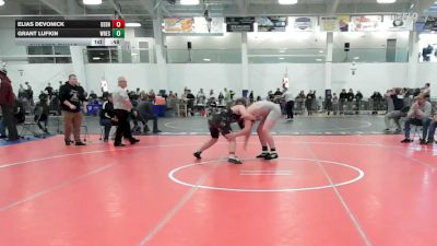 215 lbs Quarterfinal - Elias Devonick, Dedham vs Grant Lufkin, Wrestlers Way