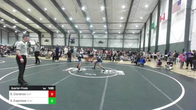 132 lbs Quarterfinal - Sebastian Cisneros, Independent vs Xavier Espinoza, Concede Nothing WC