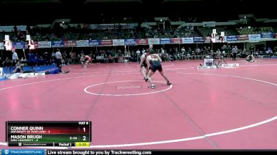 133 lbs Finals (2 Team) - Mason Brugh, Ohio University vs Conner Quinn, University Of Maryland