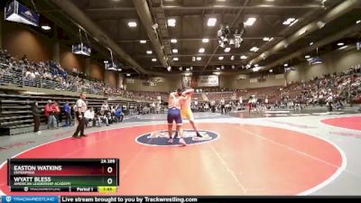 2A 285 lbs Quarterfinal - Wyatt Bless, American Leadership Academy vs Easton Watkins, Enterprise