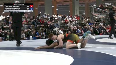 92 lbs Quarters - Aeoden Sinclair, Tiger Style Wrestling Club vs Cameron Caffey, Michigan Wrestling Club