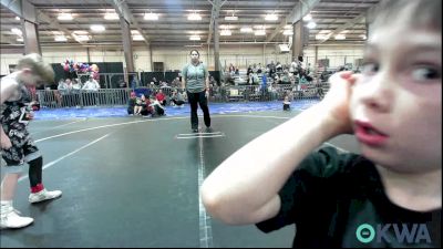 52 lbs Quarterfinal - Jackson Fernandez, Caddo County vs Olivia Alcantar, Comanche Takedown Club